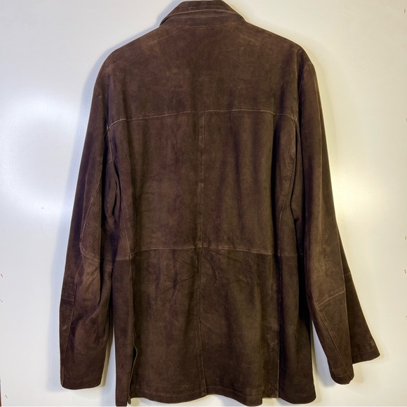 Vintage Metropolitan View Italian Suede Jacket Brown Size Large - Picture 2 of 11